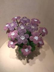 Early 20th Century Beaded Flowers Potted