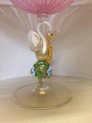 Amazing Mid-20th Century "Zanfirico" Centerpiece with Swan