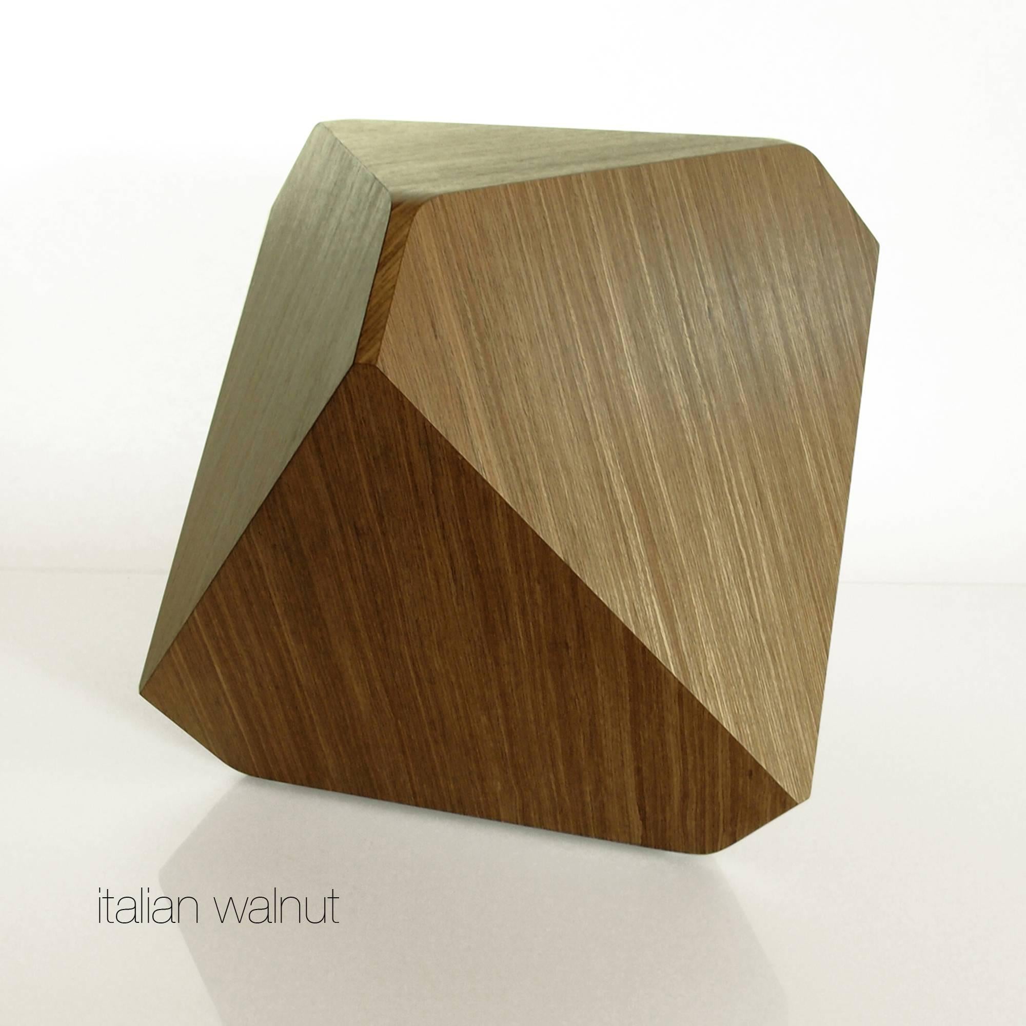 Minimalist William Earle Hal the first faceted table or stool designed 2000 For Sale
