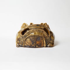 Frog Yellow Glazed Ceramic