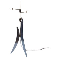 ONE left in STOCK: Brancusi inspired Thorn 202 standing lamp - silver only