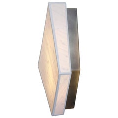 Wall-Mounted Sconce in Bamboo and Brass, Handmade, Andrea Claire Studio