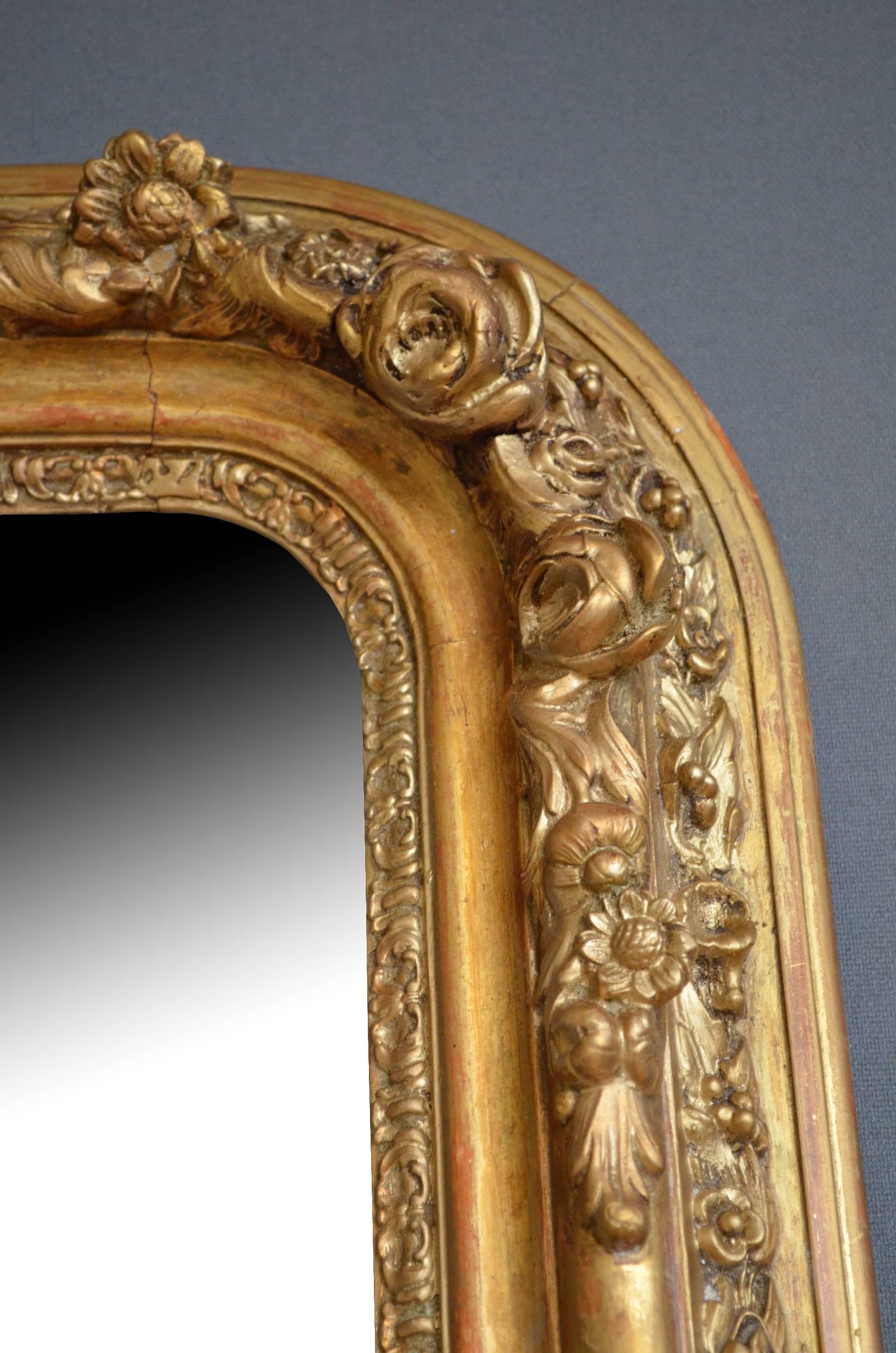 Victorian Stunning 19th Century Gilt Mirror