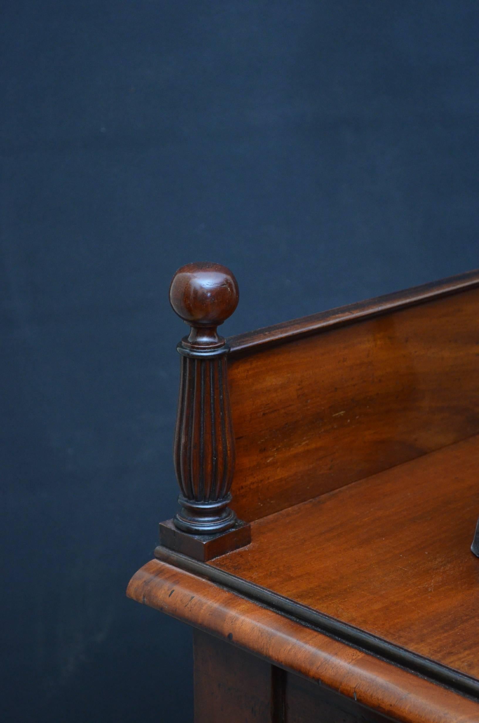 English Regency Mahogany Serving Table, Regency Server