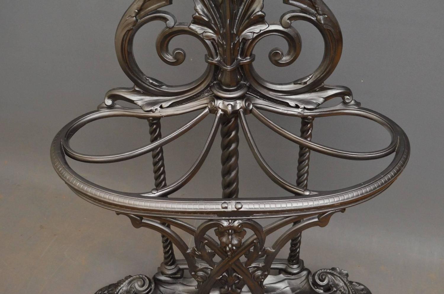 Exceptional Coalbrookdale Cast Iron Hall Stand, Coat Stand For Sale at