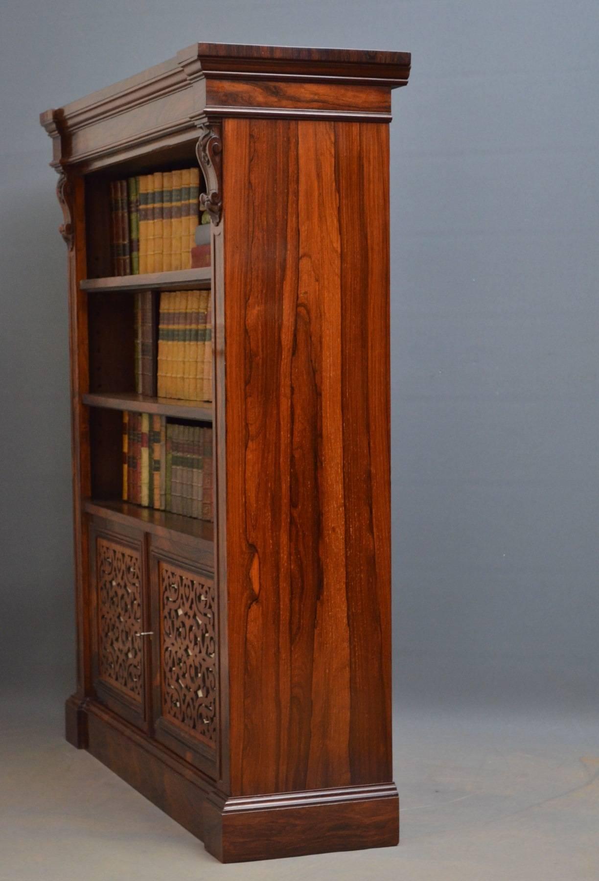 Exceptional William IV/Early Victorian Rosewood Bookcase 1