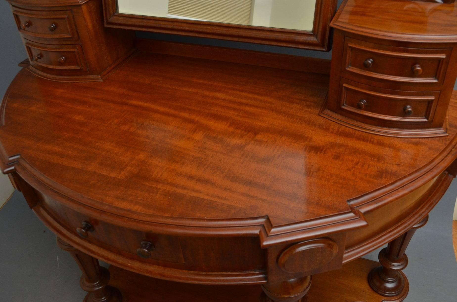 English Victorian Mahogany Duchess Stand or Dressing Table