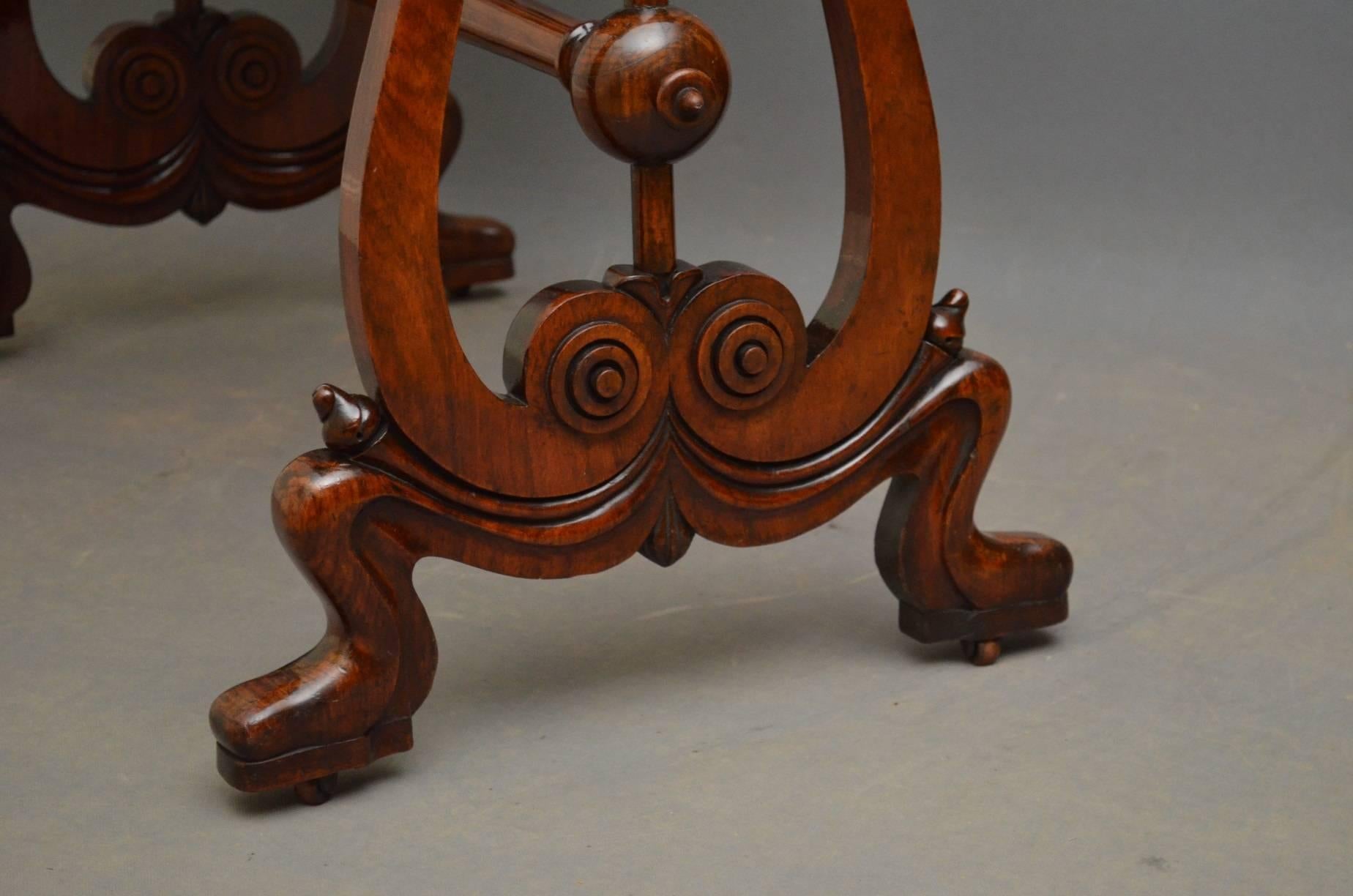 Early Victorian Rosewood Side Table 1