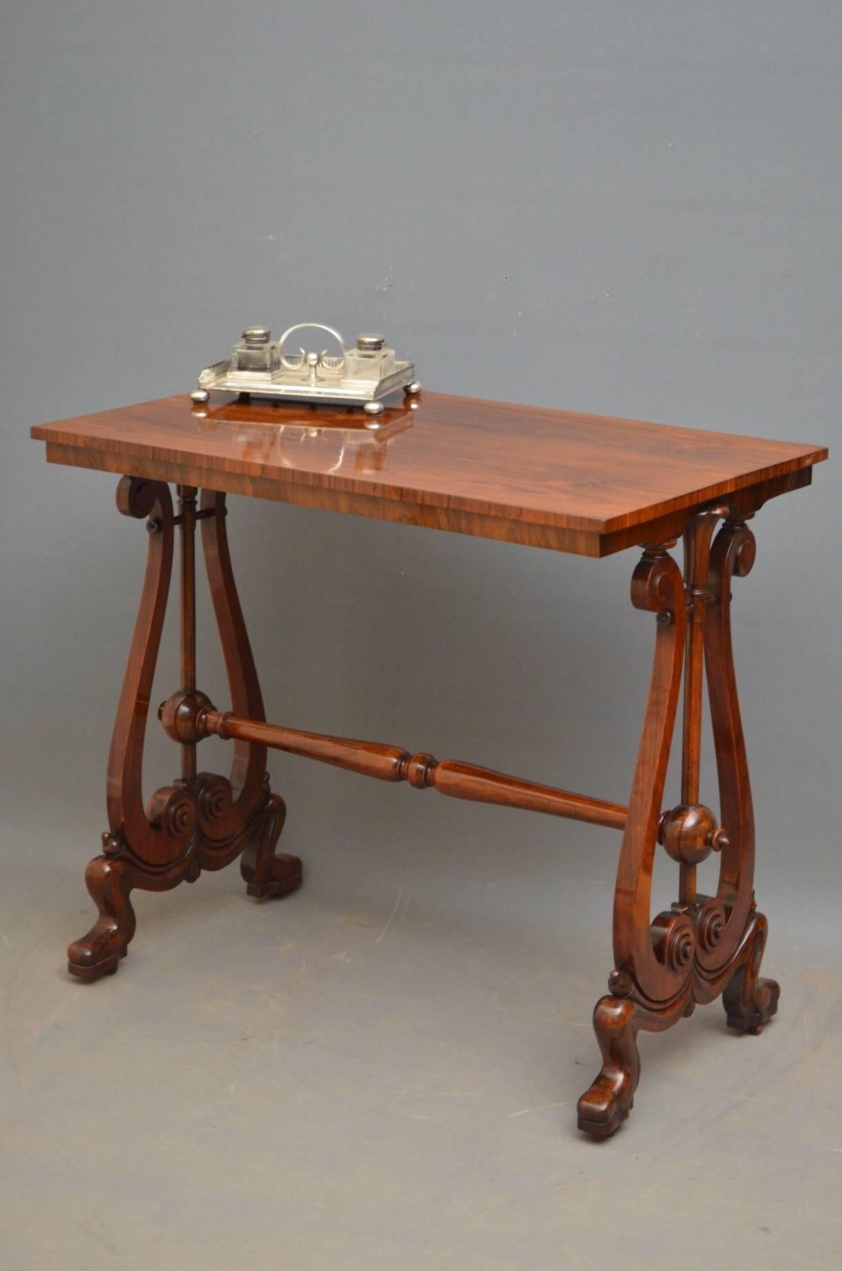 Early Victorian Rosewood Side Table 2