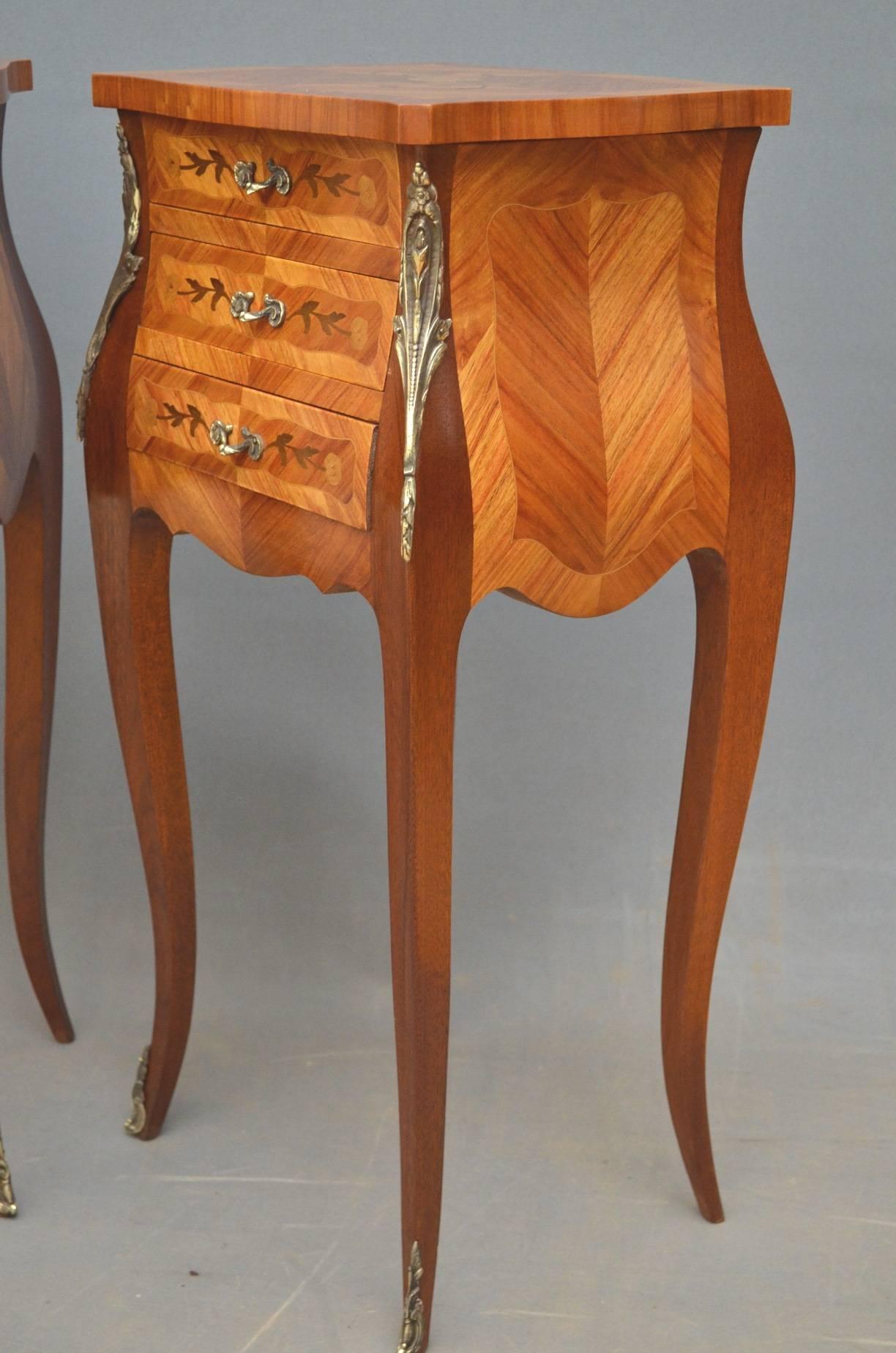 Early 20th Century Stunning Pair of Bedside Cabinets