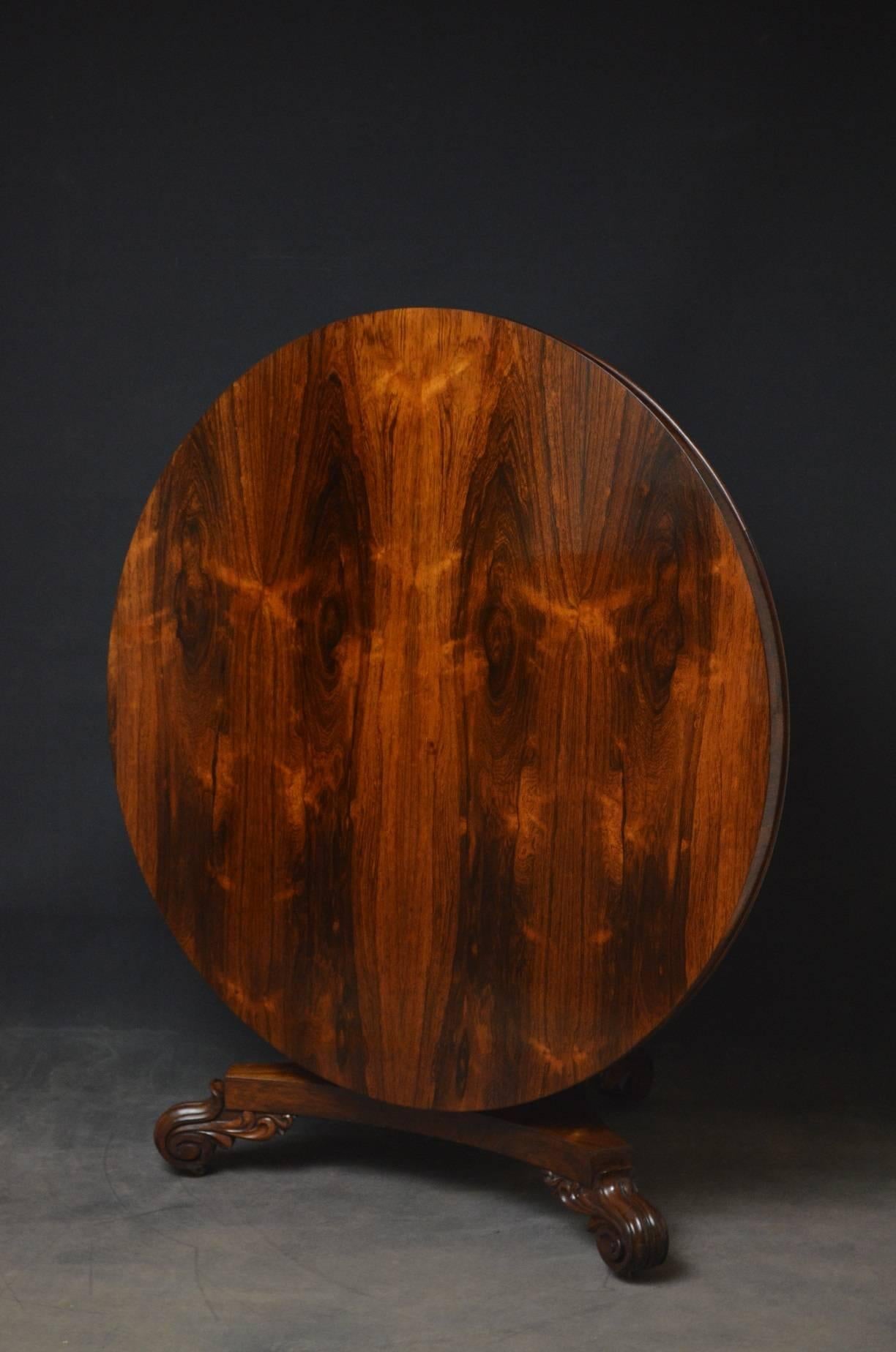 William IV Rosewood Dining Table or Centre Table 1