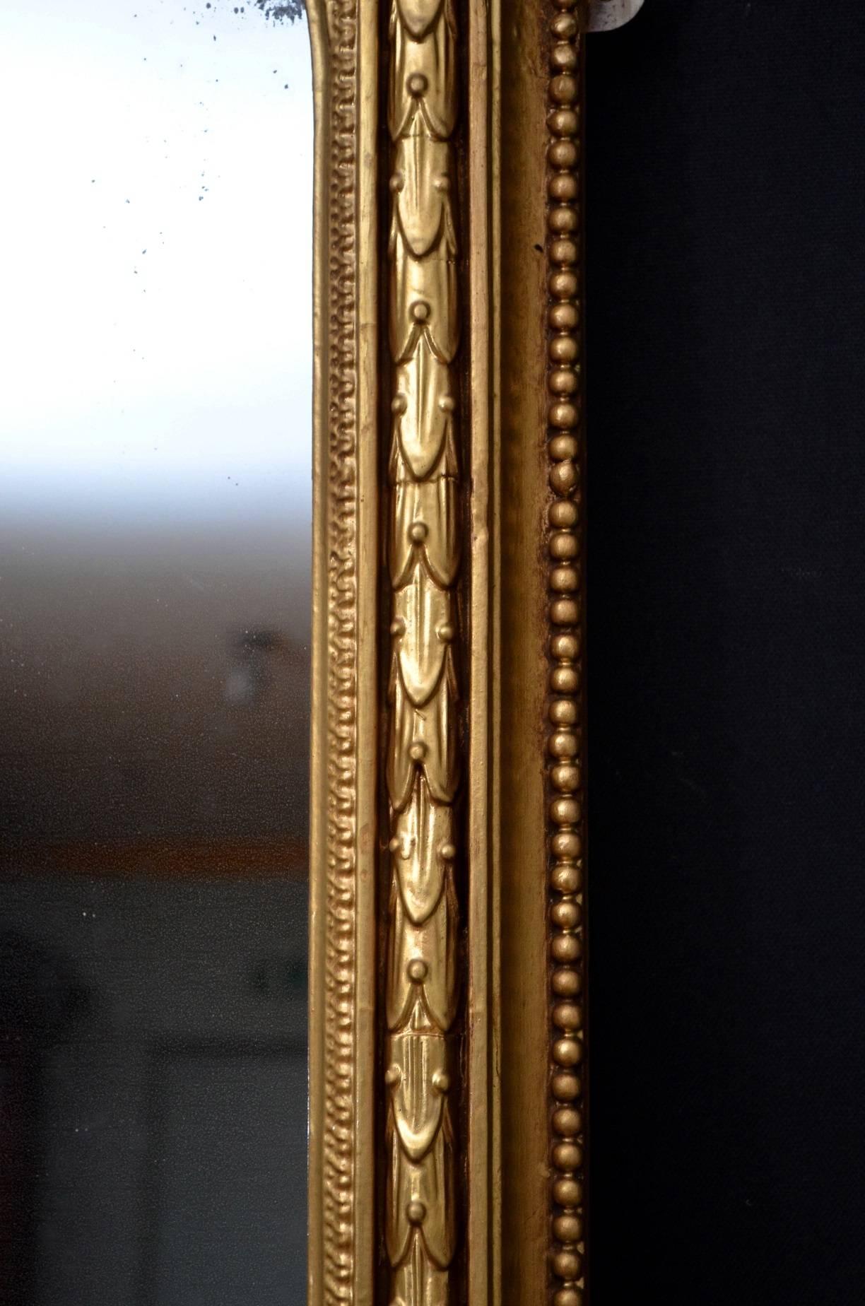 Large English Giltwood Mirror In Excellent Condition In Whaley Bridge, GB