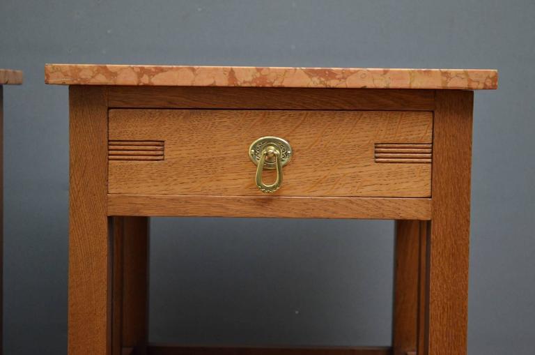 Arts And Crafts Pair Of Bedside Cabinets At 1stdibs