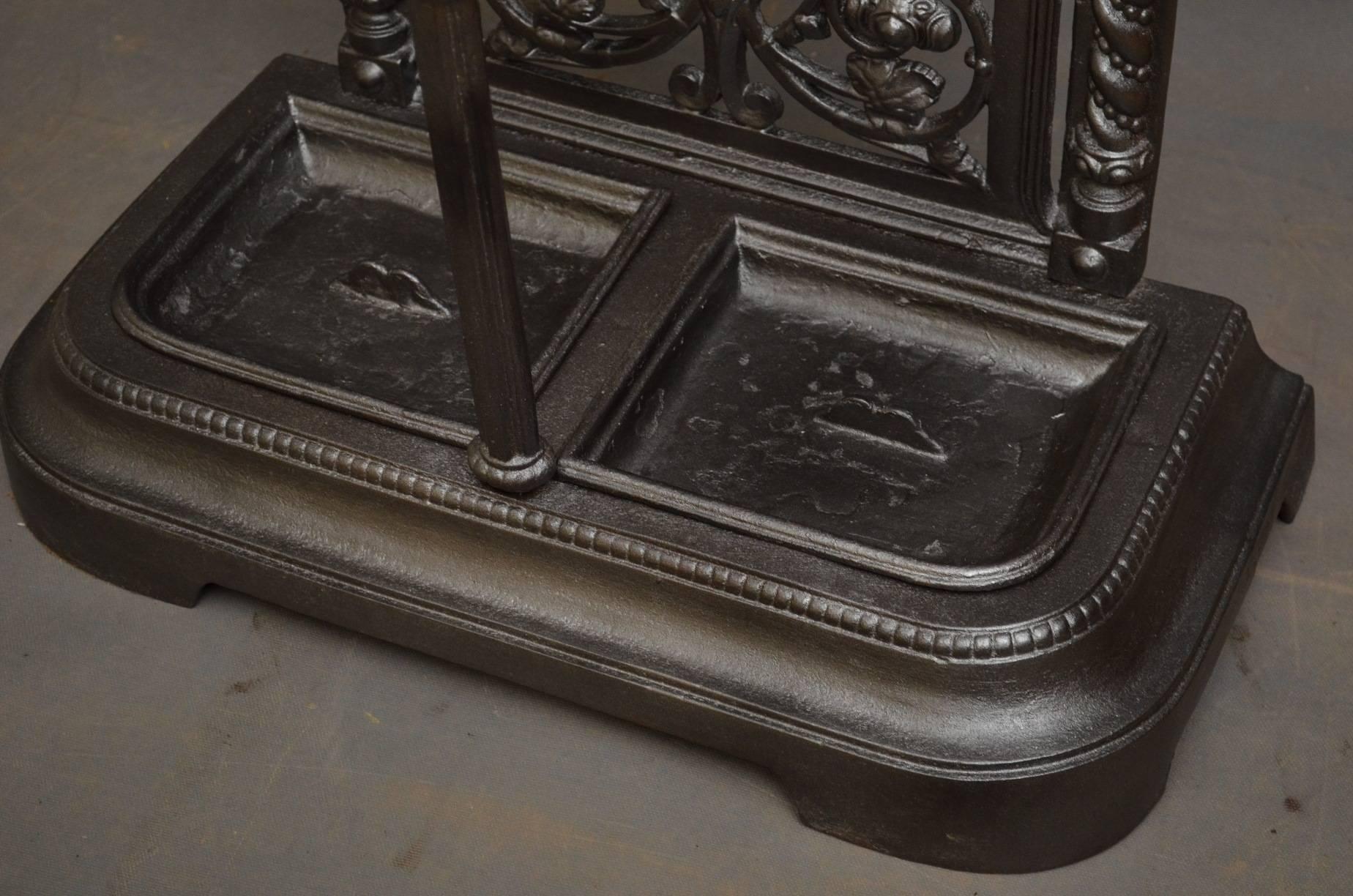 Stylish Victorian Cast Iron Hall Stand at 1stDibs | wrought iron hall stand