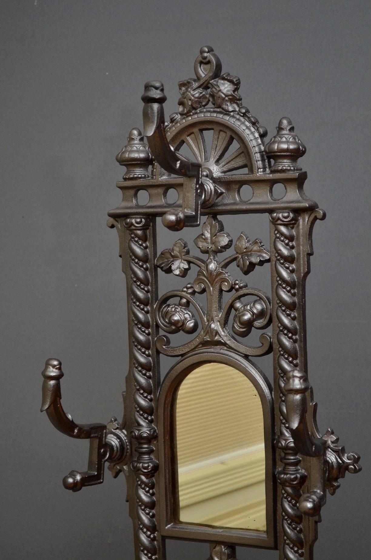 wrought iron hall stand
