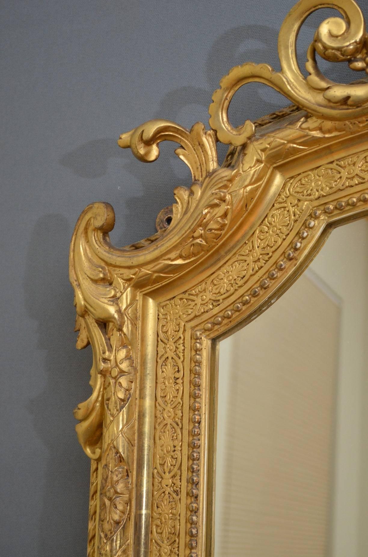 Mid-19th Century 19th Century Giltwood Mirror