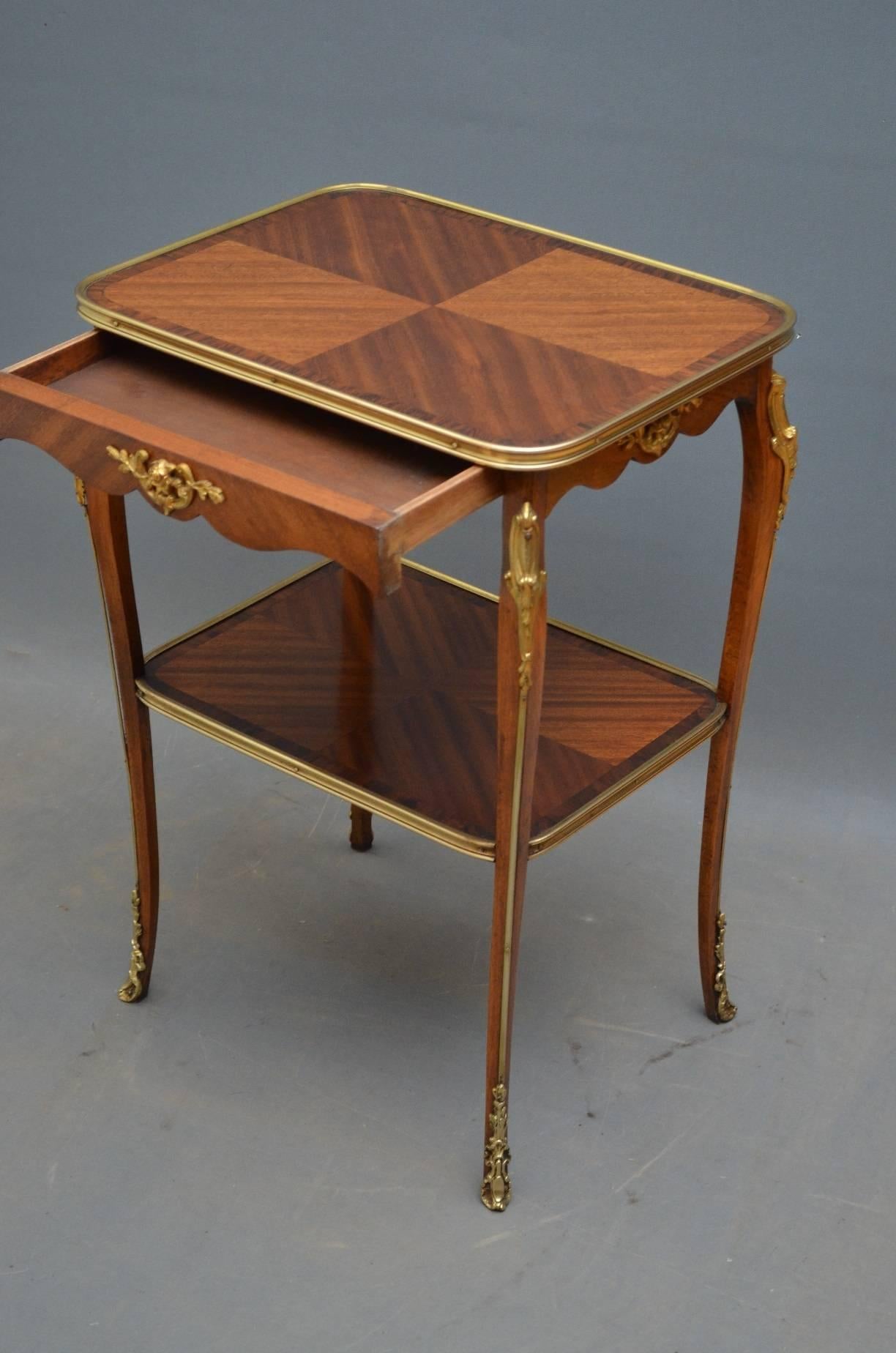 Louis XVI Attractive Mahogany and Rosewood Table For Sale
