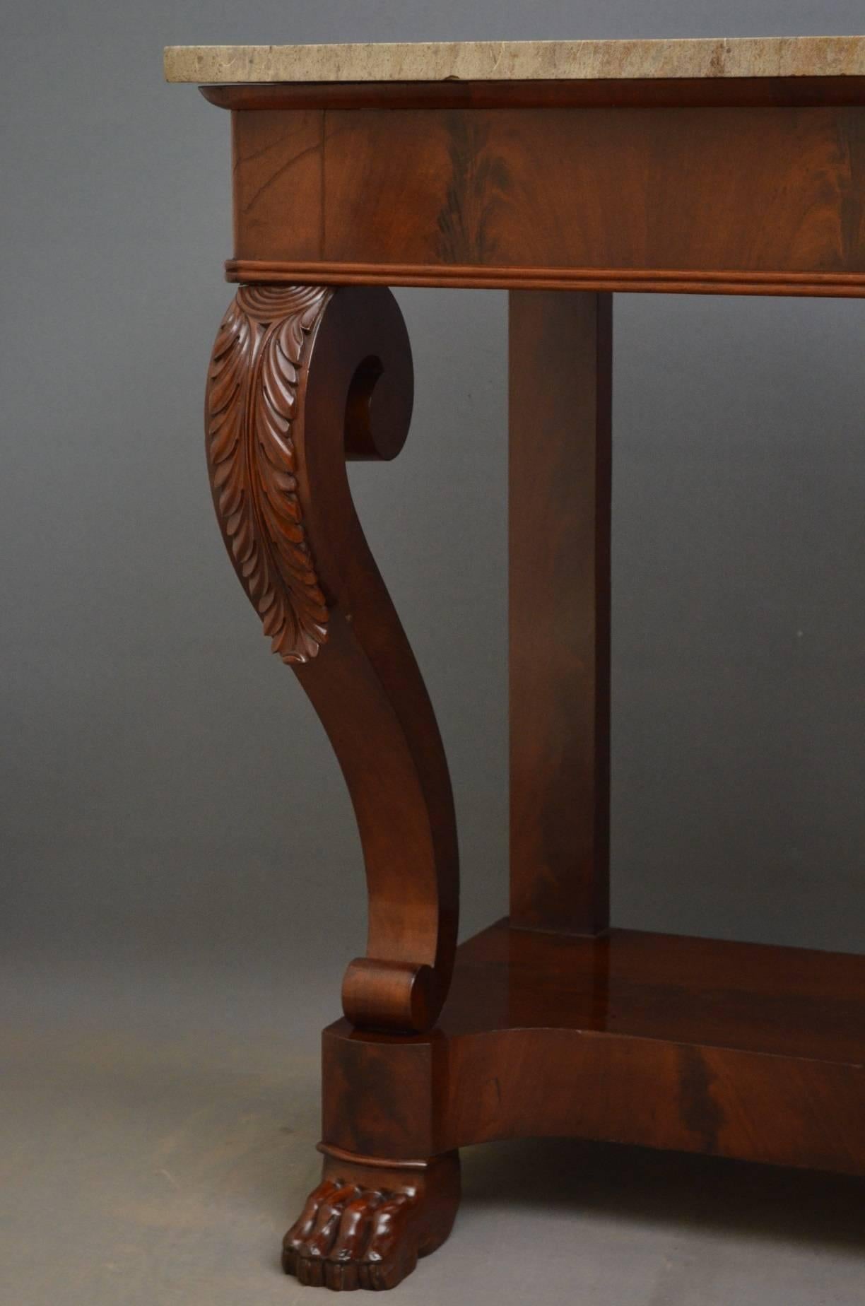 antique mahogany hall table