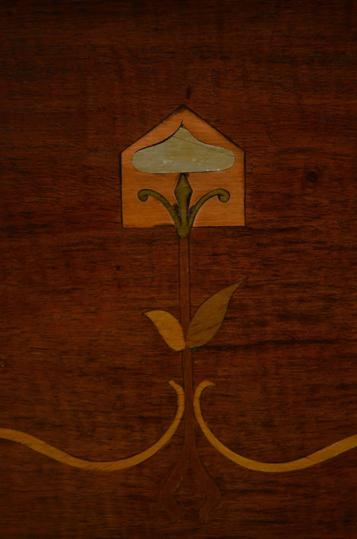 Mahogany Art Nouveau Display Cabinet