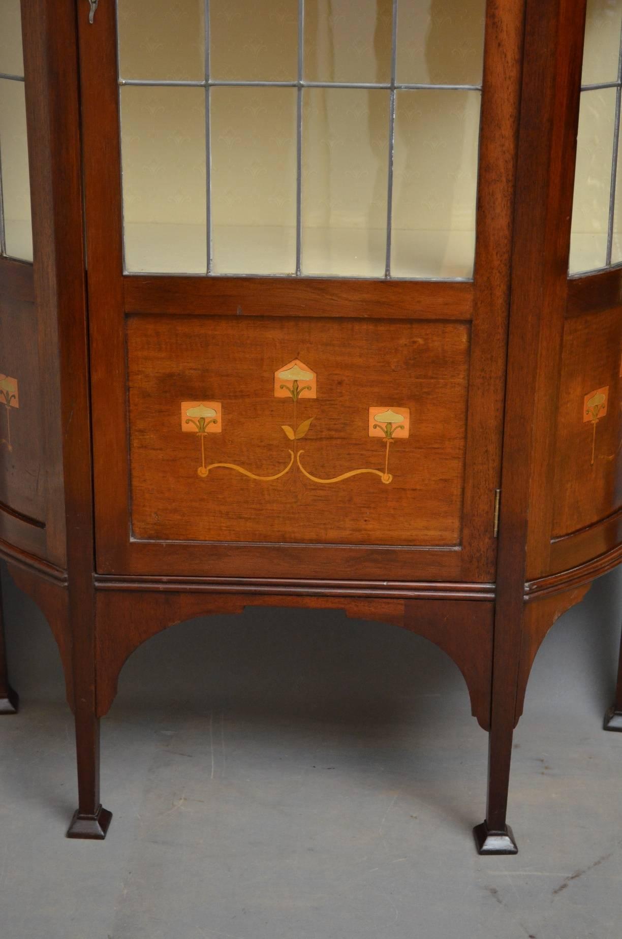 Art Nouveau Display Cabinet 1