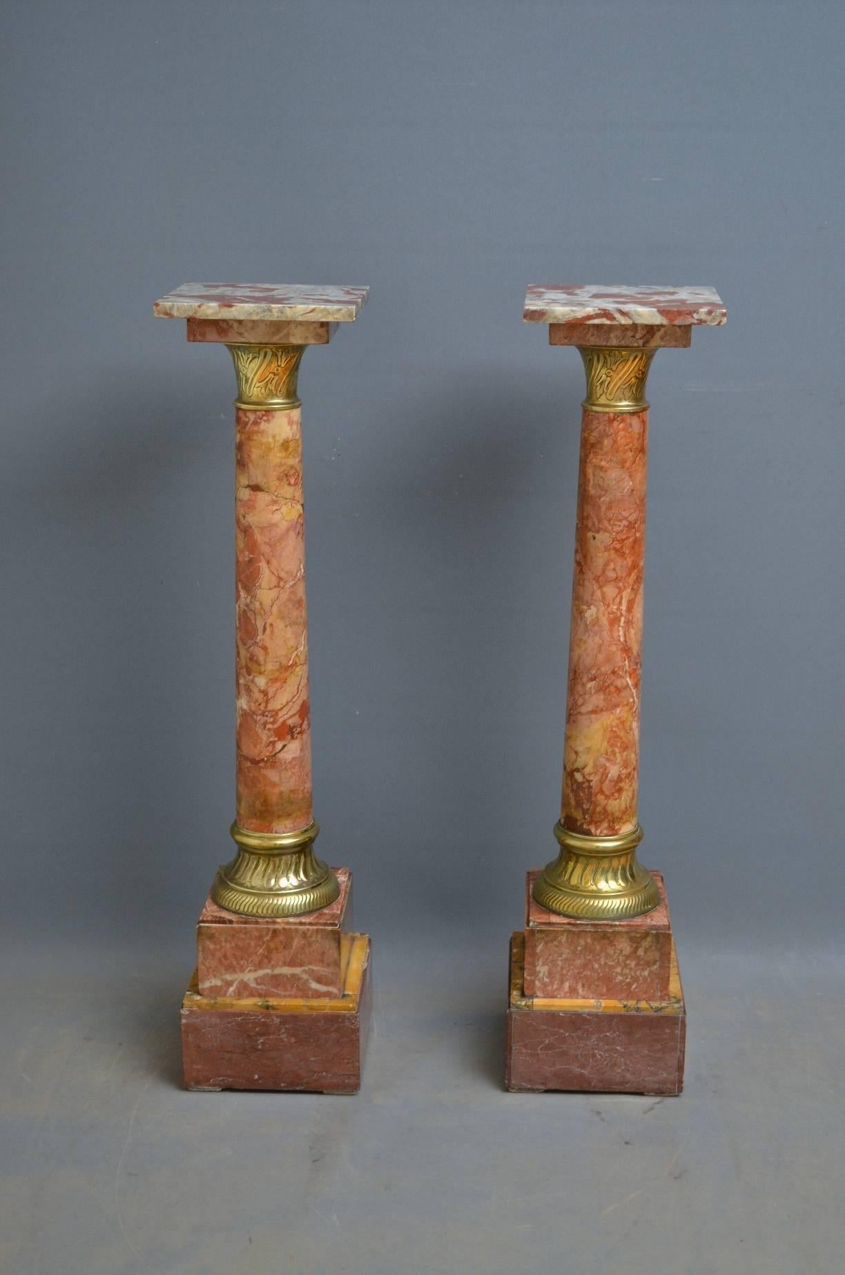 Victorian Pair of Marble Columns 1