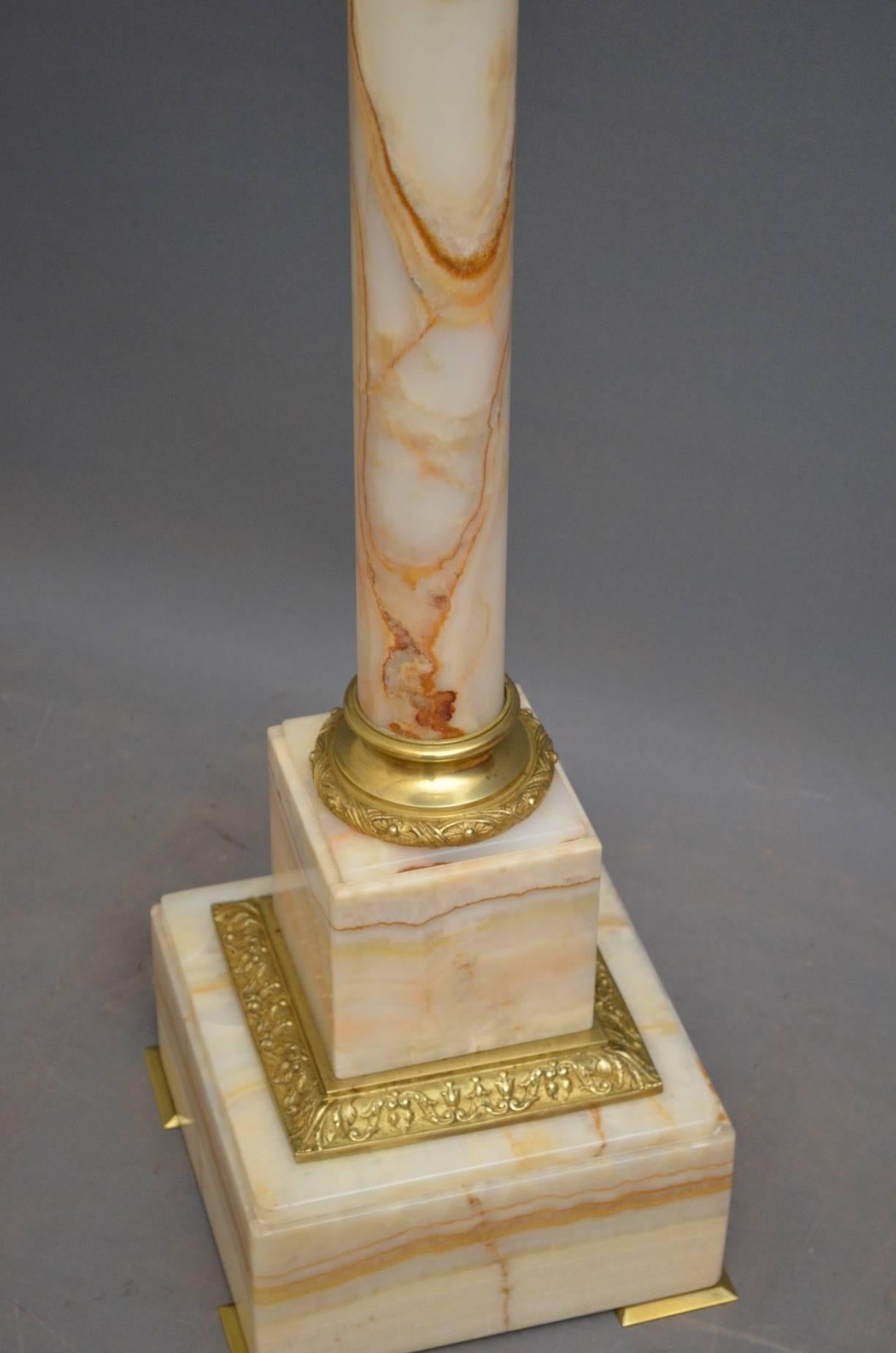 Early 20th Century Edwardian Marble Column