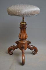 Early Victorian Rosewood Piano Stool