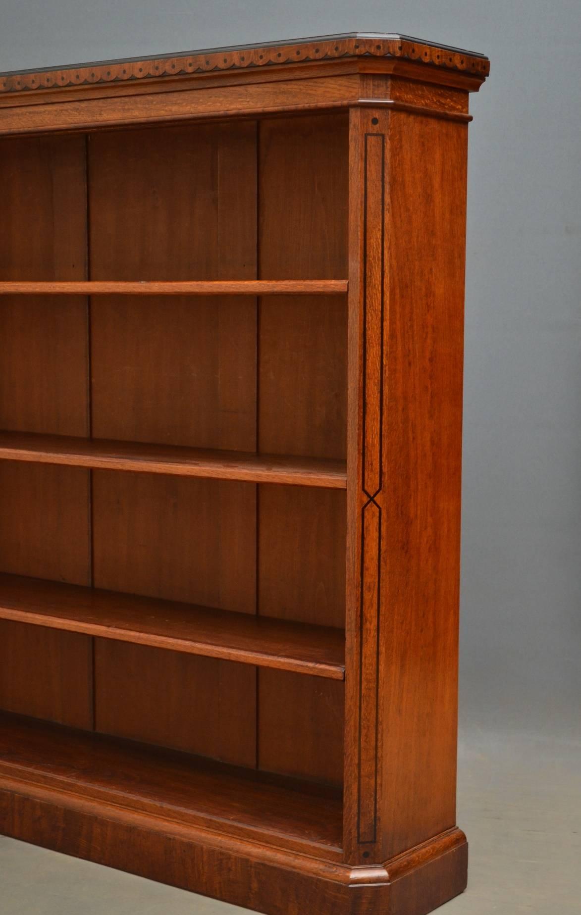 Aesthetic Movement Oak Bookcase 1