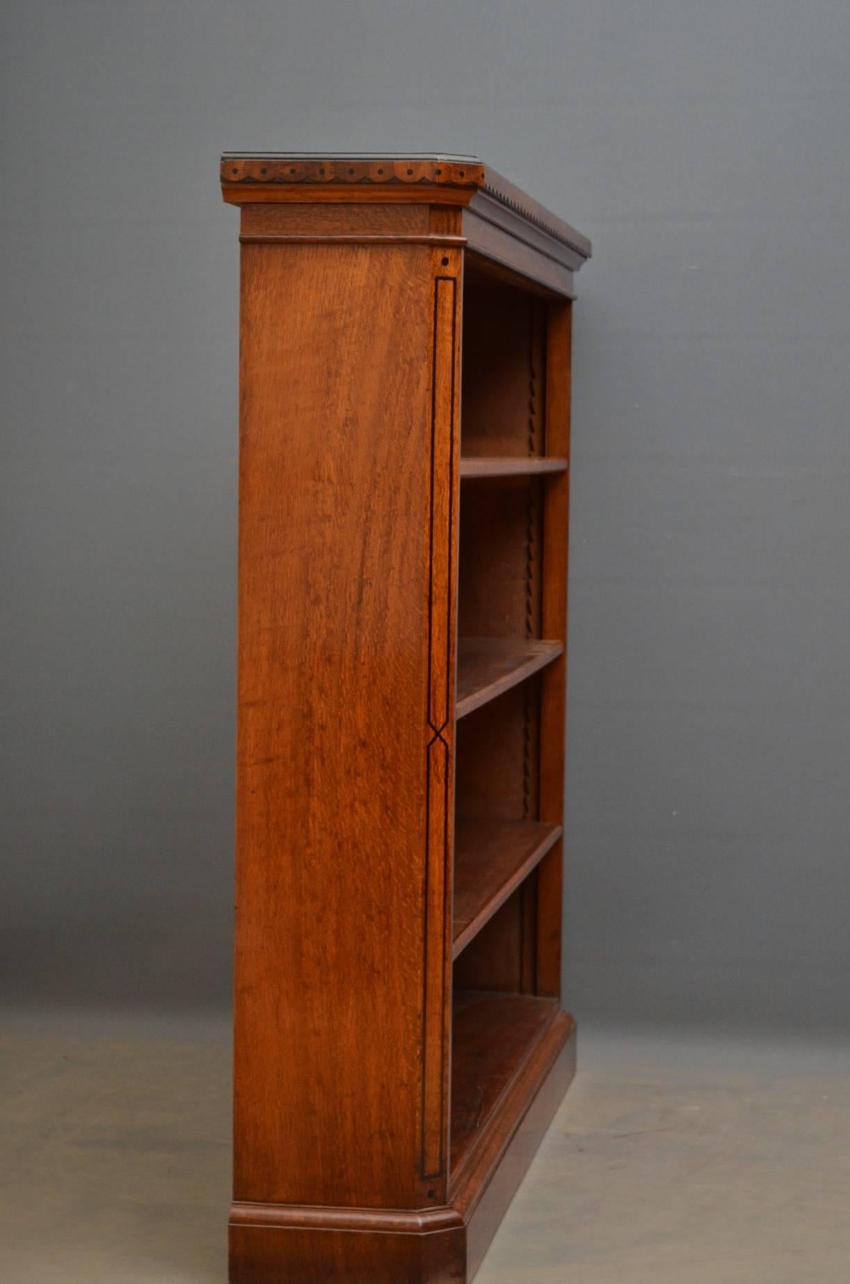 Aesthetic Movement Oak Bookcase 3