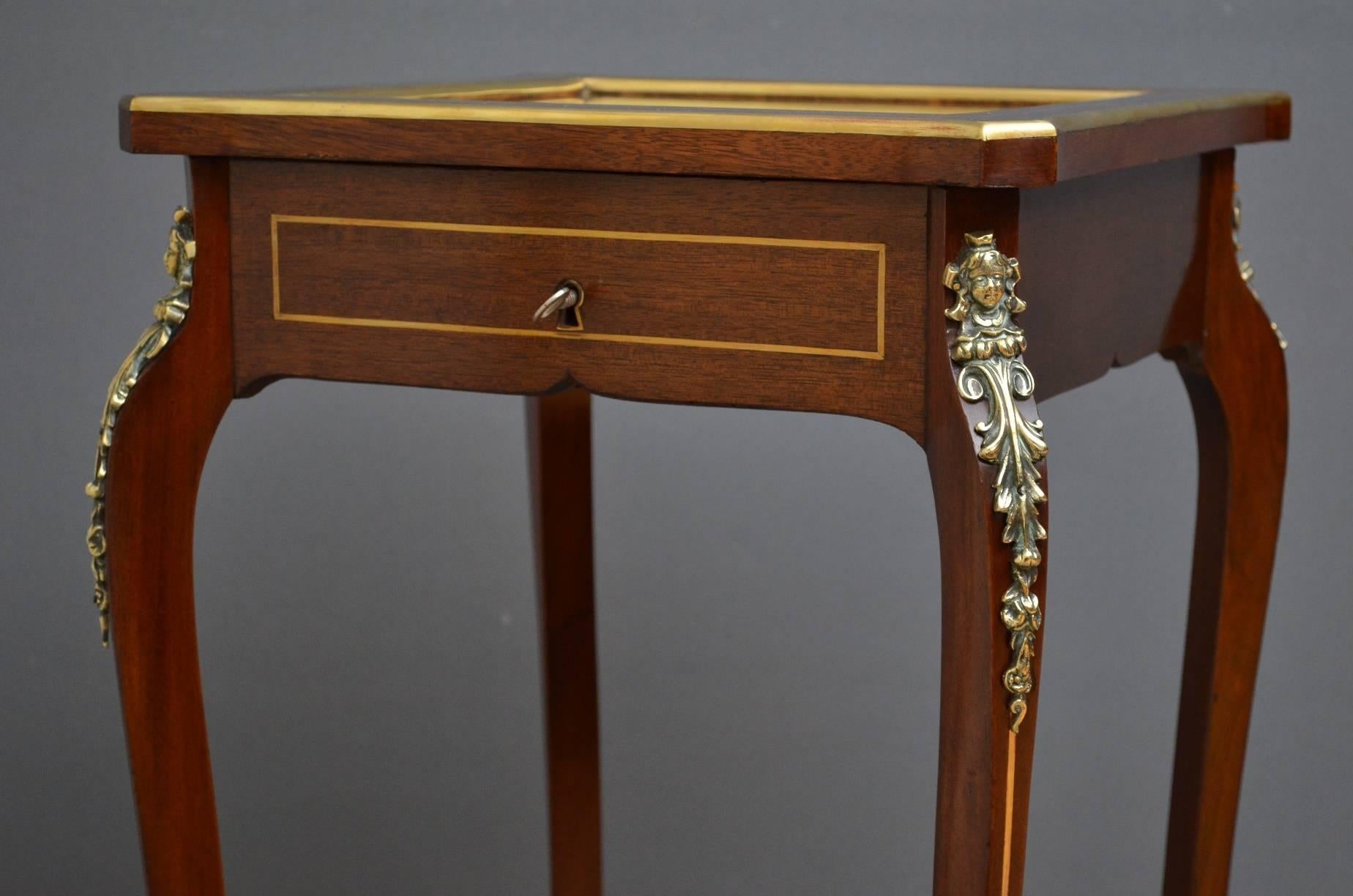 Late 19th Century French Rosewood Bijouterie Table