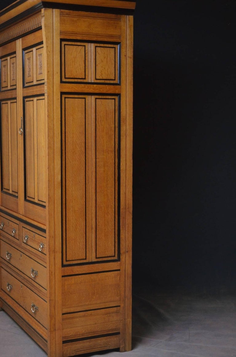 Victorian Oak Lamb of Manchester Wardrobe at 1stDibs
