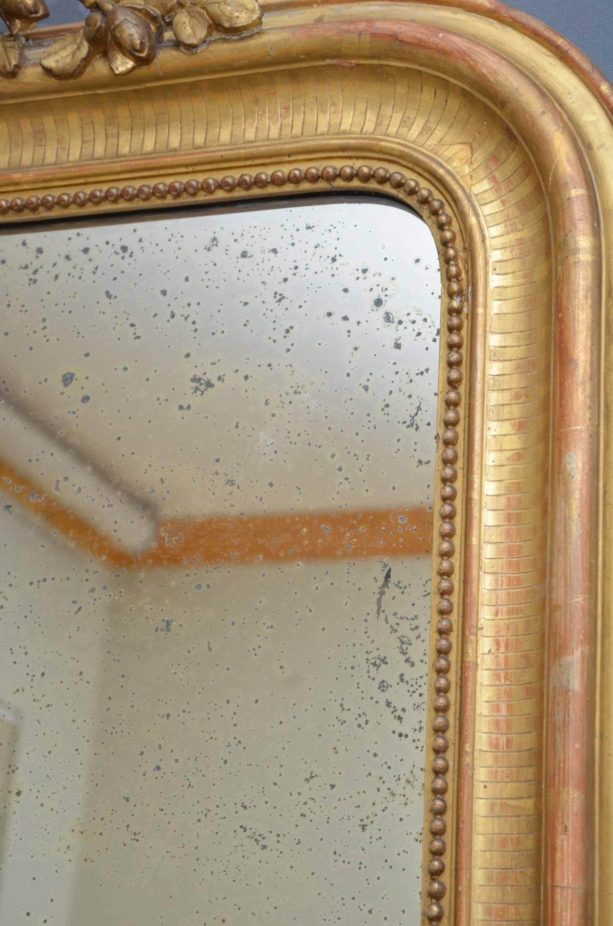 Large 19th Century Giltwood Mirror 2
