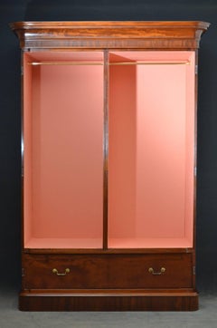 Victorian Mahogany Two-Door Wardrobe