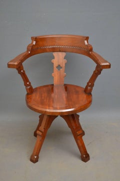 Victorian Mahogany Office Chair