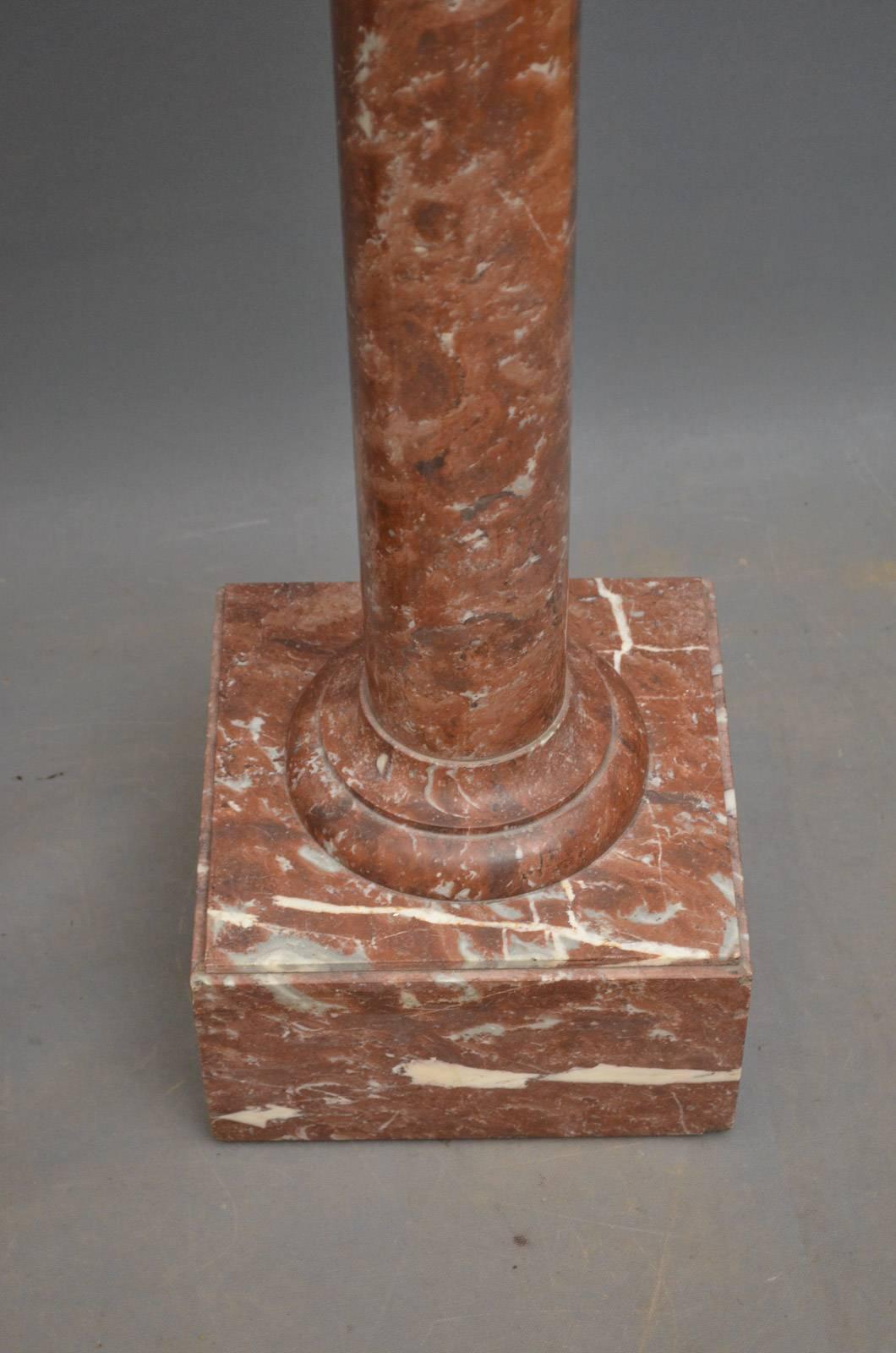 Pair of Turn of the Century Marble Columns 1