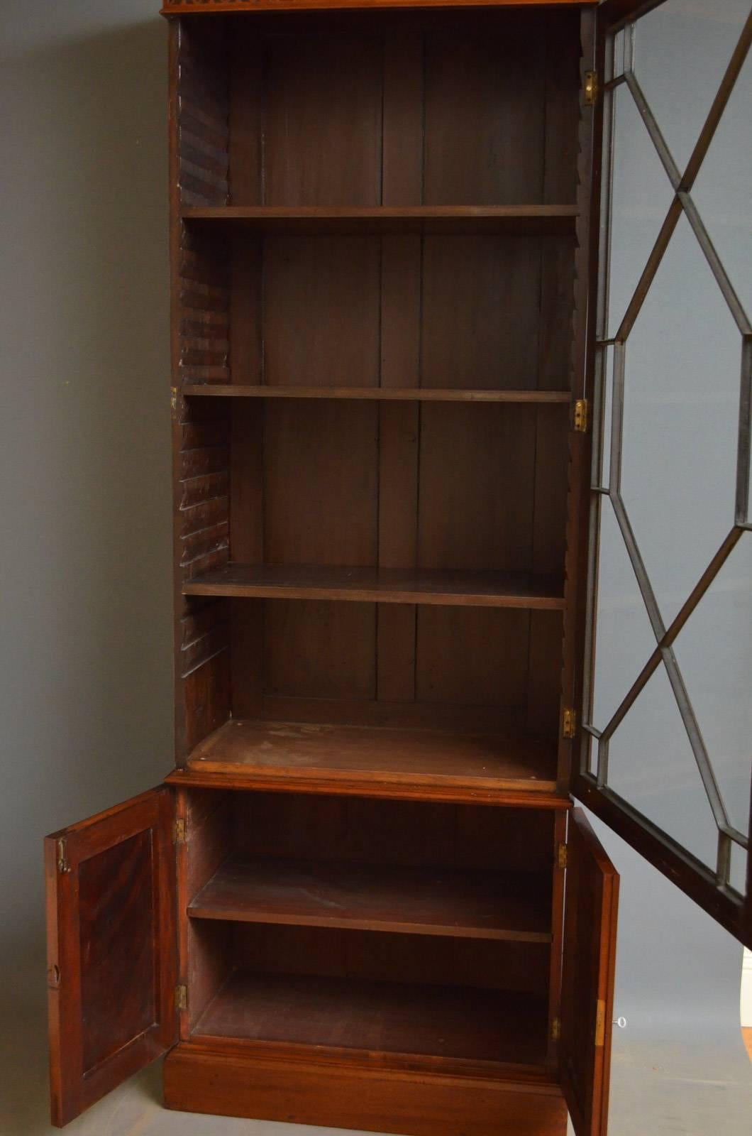 Early 20th Century Slim Edwardian Bookcase