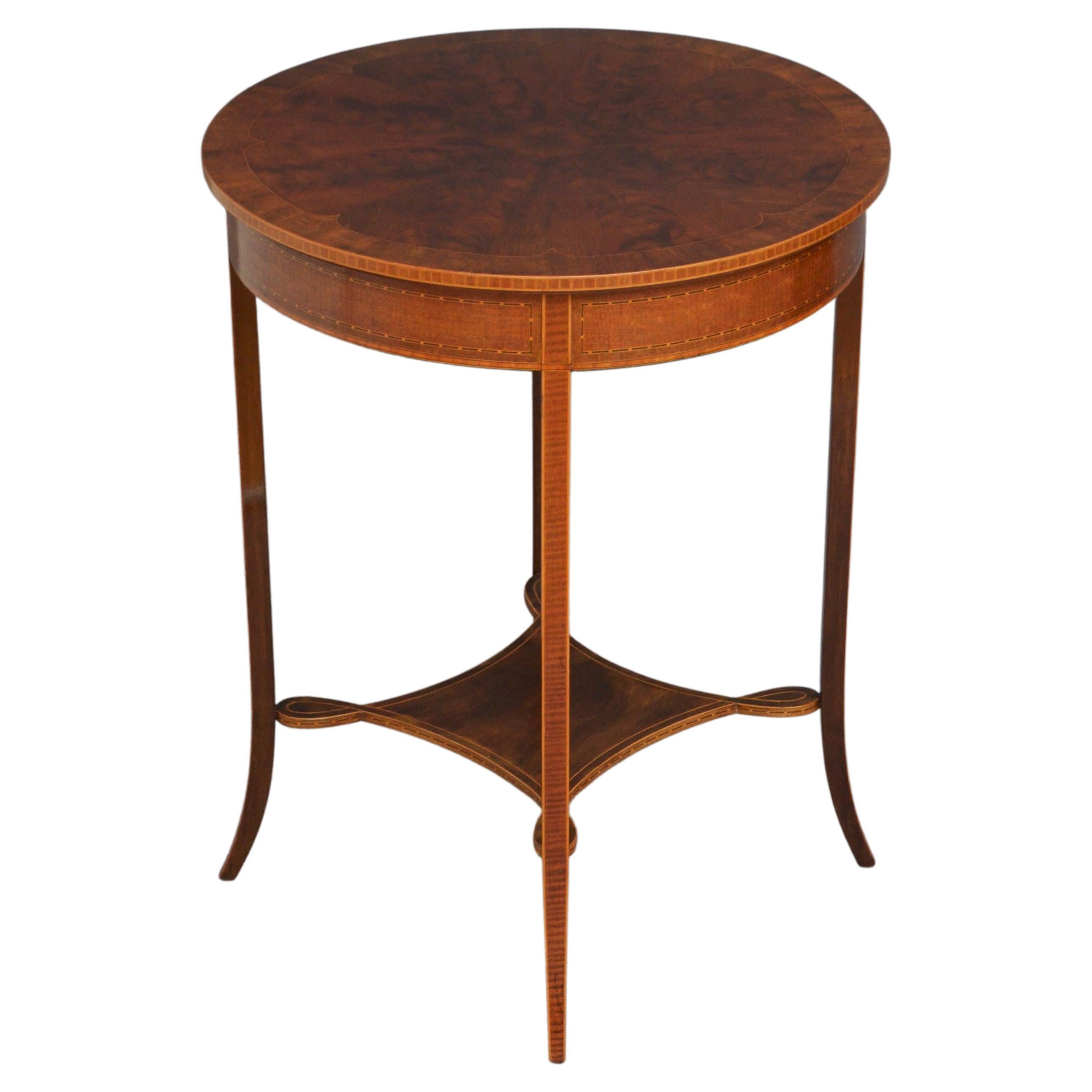 Edwardian Flamed Mahogany Table For Sale