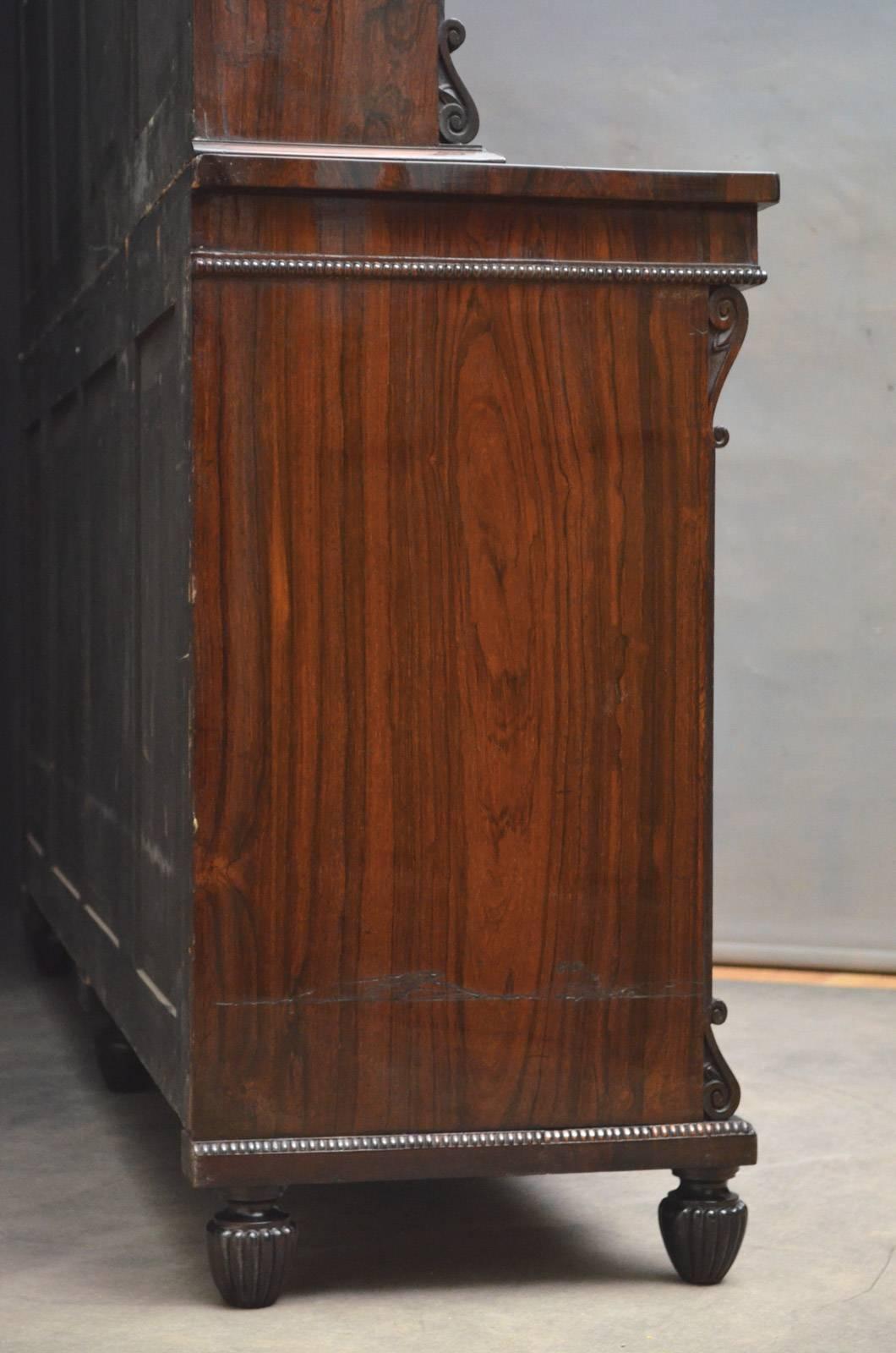 Regency Rosewood Cabinet Bookcase 5