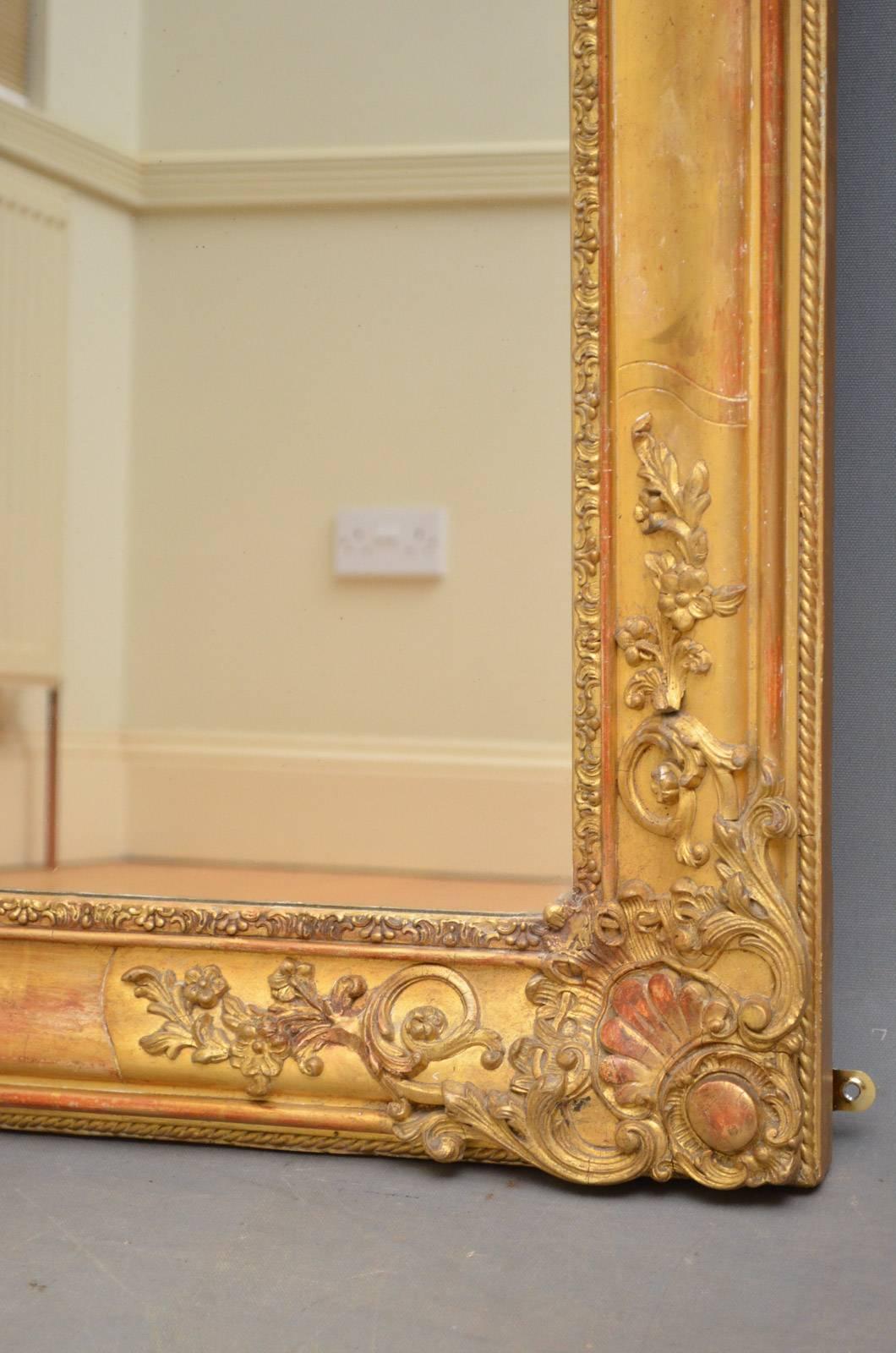 19th Century Giltwood Mirror 3