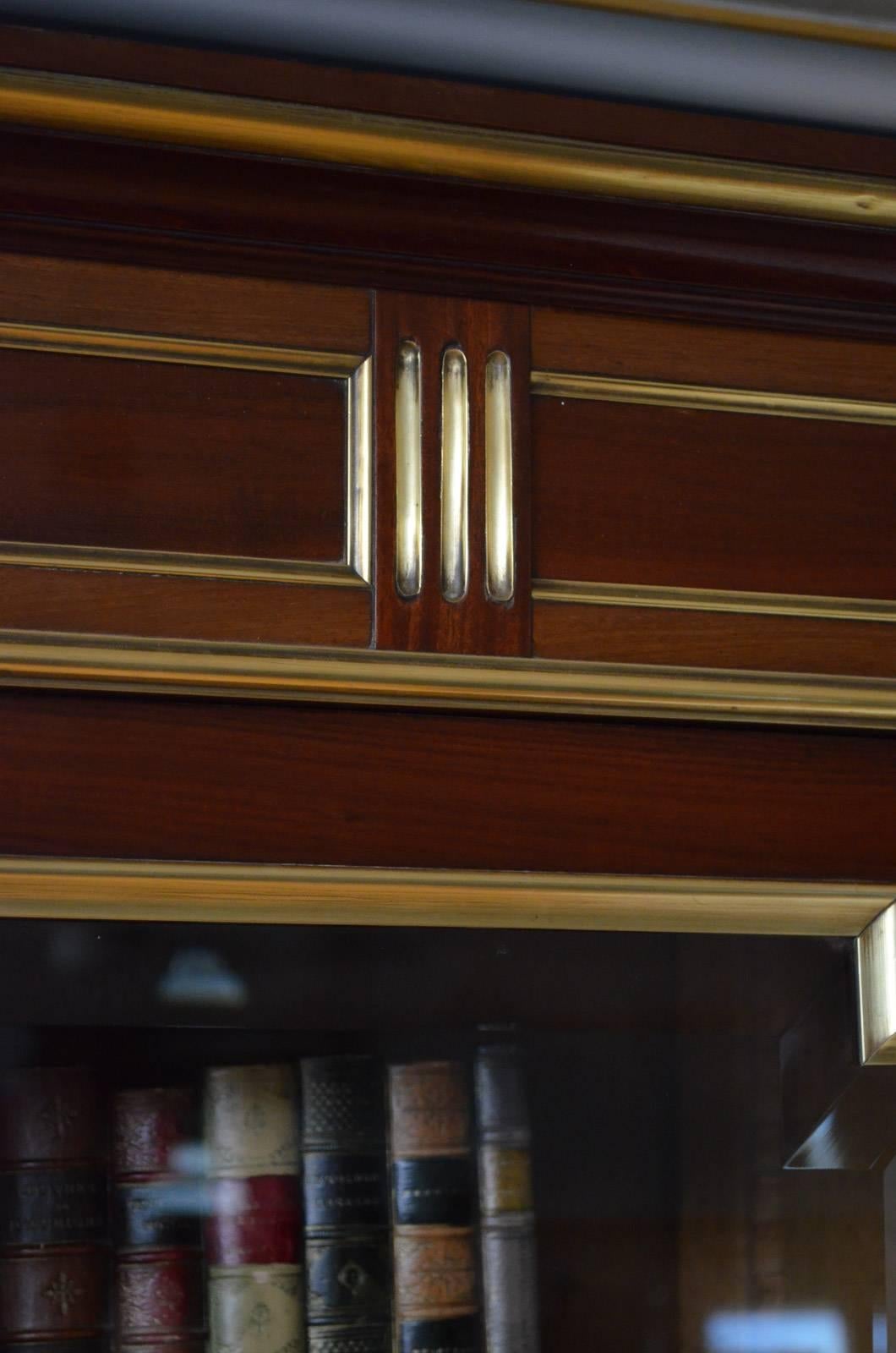 French 19th Century Mahogany Bookcase In Excellent Condition In Whaley Bridge, GB