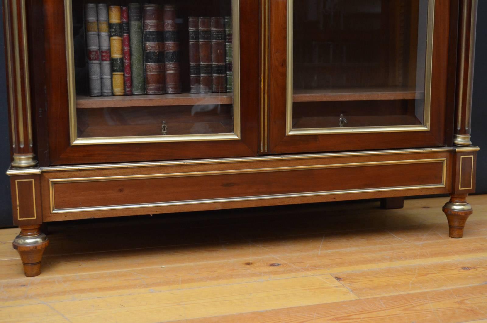 French 19th Century Mahogany Bookcase 2