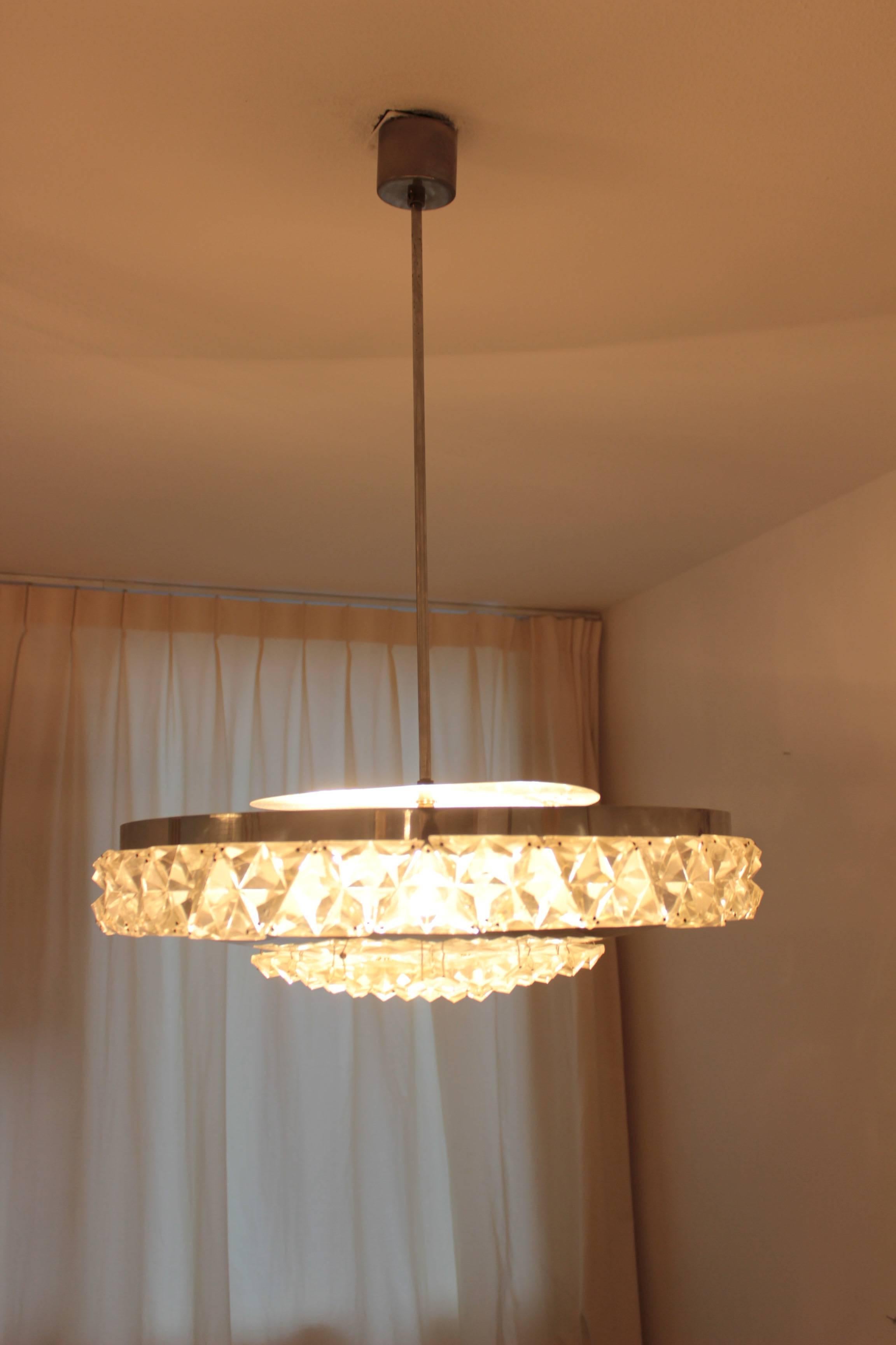 1950s crystal chandelier