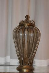 Italian Glass Blown Metal Vase 1920-1940