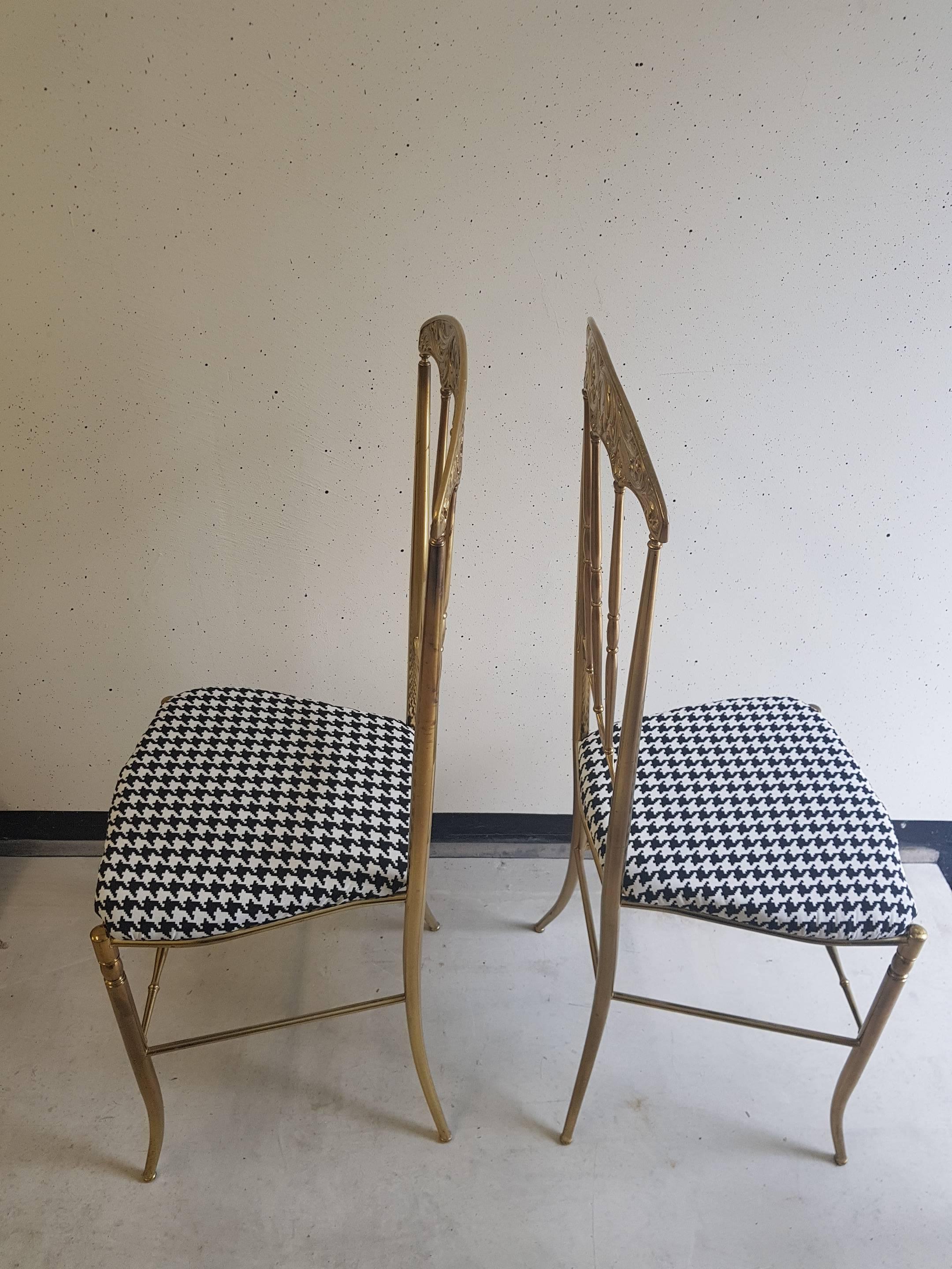 italian brass chairs