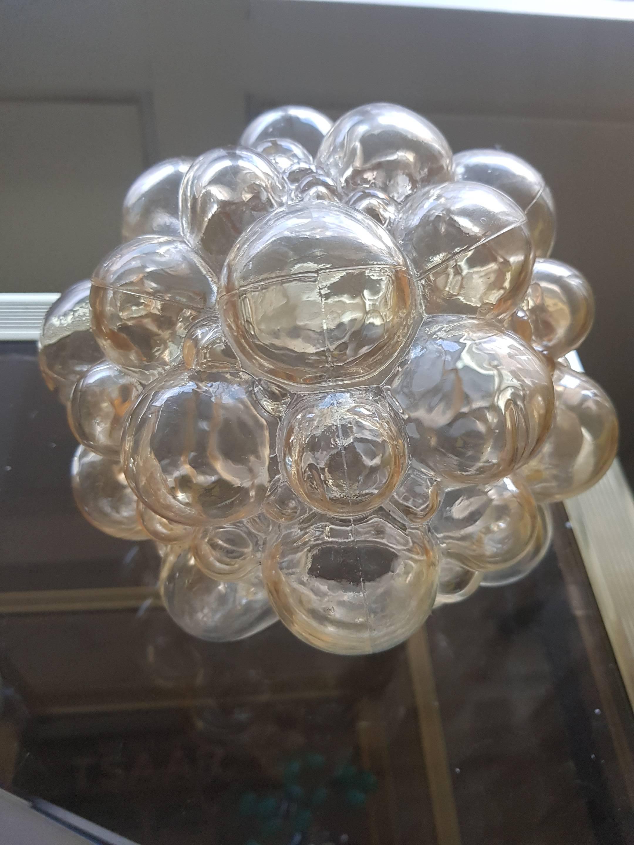 20th Century Vintage Bubble Glass Chandelier by Helena Tynell, 1960s