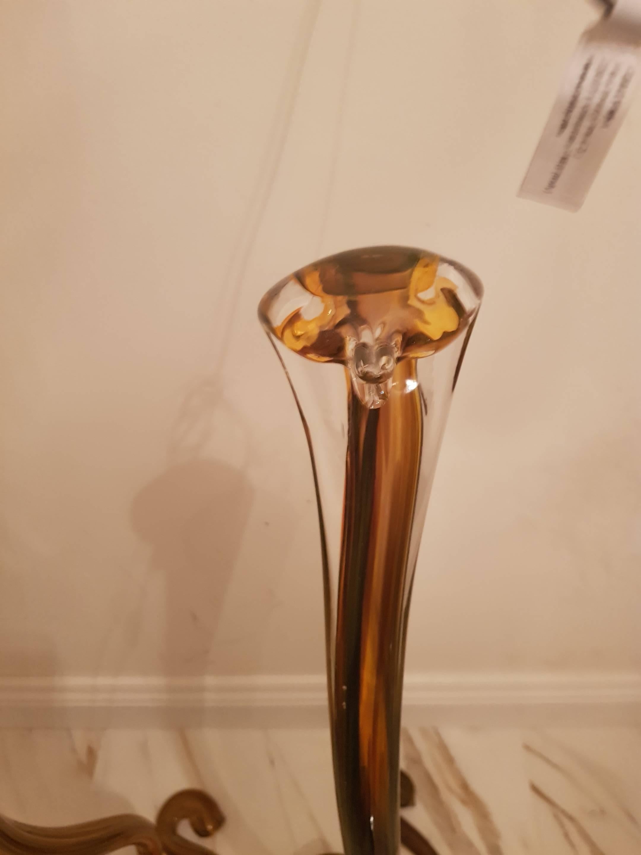 Set of handblown Murano glass Cobras, 1980-1990, unique item For Sale 1
