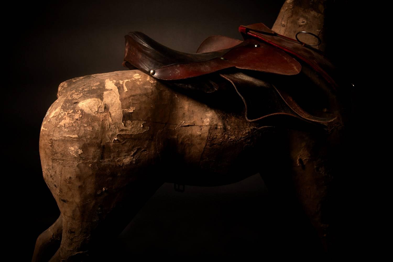 Großes antikes französisches Pferd aus Papiermaché und Holz, 19. Jahrhundert im Zustand „Gut“ im Angebot in London, GB
