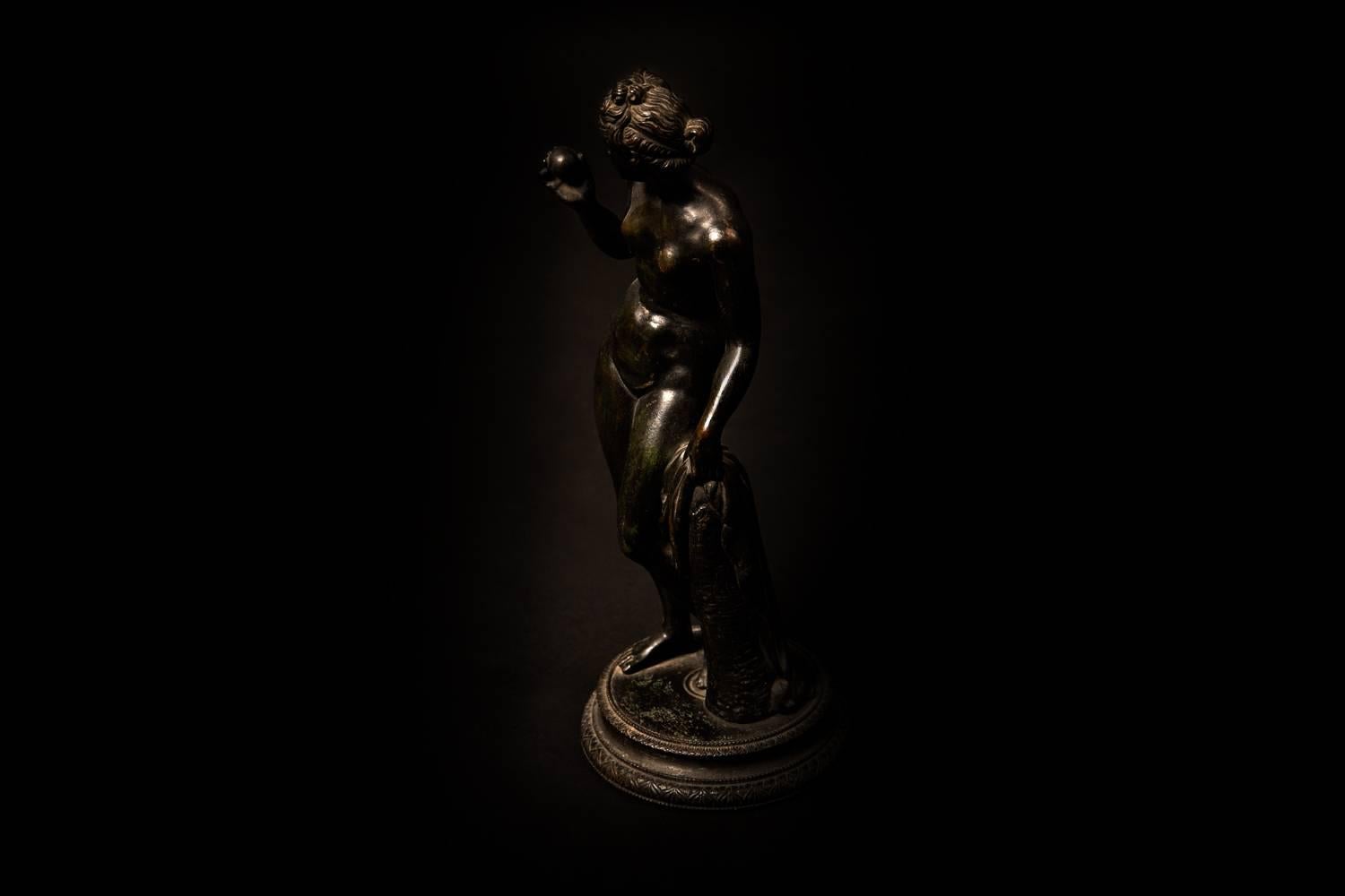Italian Grand Tour Neapolitan Bronze of Venus, 19th Century