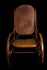 Außergewöhnlich seltener Thonet Schaukel-Fauteuil Nr. 1:: gestempelt:: Ende 19