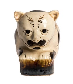 Chinese Porcelain Cat Pillow, Mid-19th Century